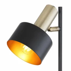 Lampes Dorées-Luminaires Globo Lighting Lampe de table Globo SWINNI Or, Noir, 1 lumière