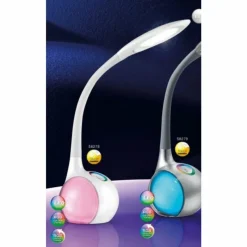 Luminaires Globo Lighting Lampe de table Globo TARRON LED Transparent, Blanc, 3 lumières* Lampes À Poser