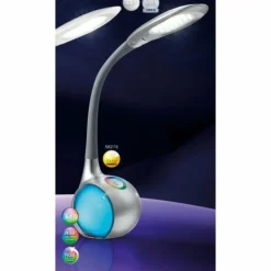 Luminaires Globo Lighting Lampe de table Globo TARRON LED Argenté, Transparent, 3 lumières* Éclairage Led