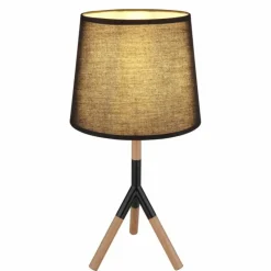 Lampes En Tissu-Luminaires Globo Lighting Lampe de table Globo TL Écru, Noir, 1 lumière