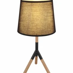 Lampes En Tissu-Luminaires Globo Lighting Lampe de table Globo TL Écru, Noir, 1 lumière