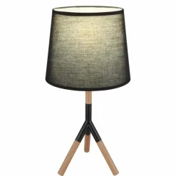 Lampes En Tissu-Luminaires Globo Lighting Lampe de table Globo TL Écru, Noir, 1 lumière