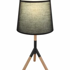 Lampes En Tissu-Luminaires Globo Lighting Lampe de table Globo TL Écru, Noir, 1 lumière