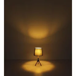 Lampes En Tissu-Luminaires Globo Lighting Lampe de table Globo TL Écru, Noir, 1 lumière