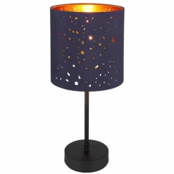 Lampes En Tissu-Luminaires Globo Lighting Lampe de table Globo URBAN Noir, 1 lumière