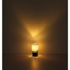 Lampes En Tissu-Luminaires Globo Lighting Lampe de table Globo VALENTINO Noir, 1 lumière