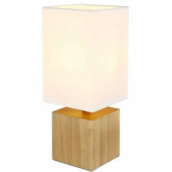 Lampes En Tissu-Luminaires Globo Lighting Lampe de table Globo VALENTINO Écru, 1 lumière