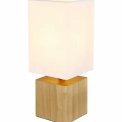 Lampes En Tissu-Luminaires Globo Lighting Lampe de table Globo VALENTINO Écru, 1 lumière