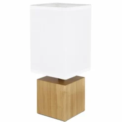 Lampes En Tissu-Luminaires Globo Lighting Lampe de table Globo VALENTINO Écru, 1 lumière