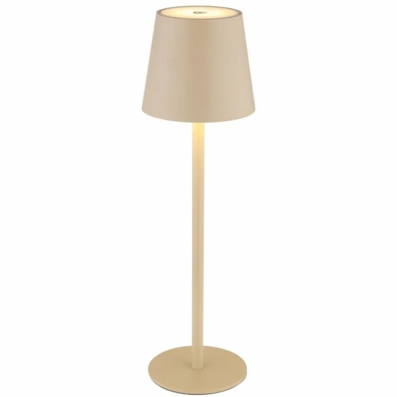 Luminaires Globo Lighting Lampe de table Globo VANNIE LED Sable, Blanc, 1 lumière