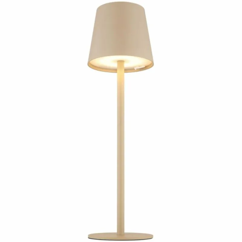 Luminaires Globo Lighting Lampe de table Globo VANNIE LED Sable, Blanc, 1 lumière