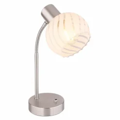 Luminaires Globo Lighting Lampe de table Globo WILLY Nickel mat, 1 lumière