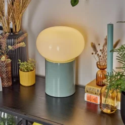 hofstein Lampe de table Godrie Bleu, 1 lumière