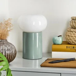 hofstein Lampe de table Godrie Bleu, 1 lumière