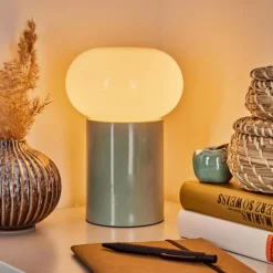 hofstein Lampe de table Godrie Bleu, 1 lumière