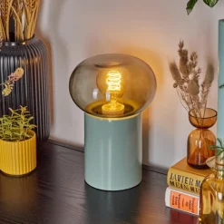 Luminaires Scandinaves-hofstein Lampe de table Godrie Bleu, 1 lumière