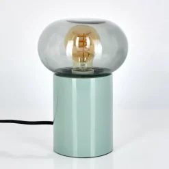 Luminaires Scandinaves-hofstein Lampe de table Godrie Bleu, 1 lumière