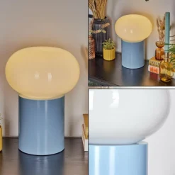 hofstein Lampe de table Godrie Bleu, 1 lumière