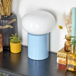 hofstein Lampe de table Godrie Bleu, 1 lumière