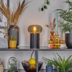 hofstein Lampe de table Godrie Noir, 1 lumière