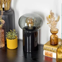 hofstein Lampe de table Godrie Noir, 1 lumière