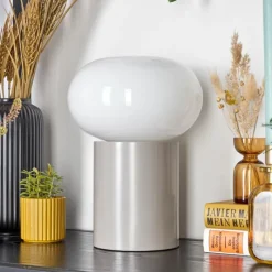 hofstein Lampe de table Godrie Taupe, 1 lumière