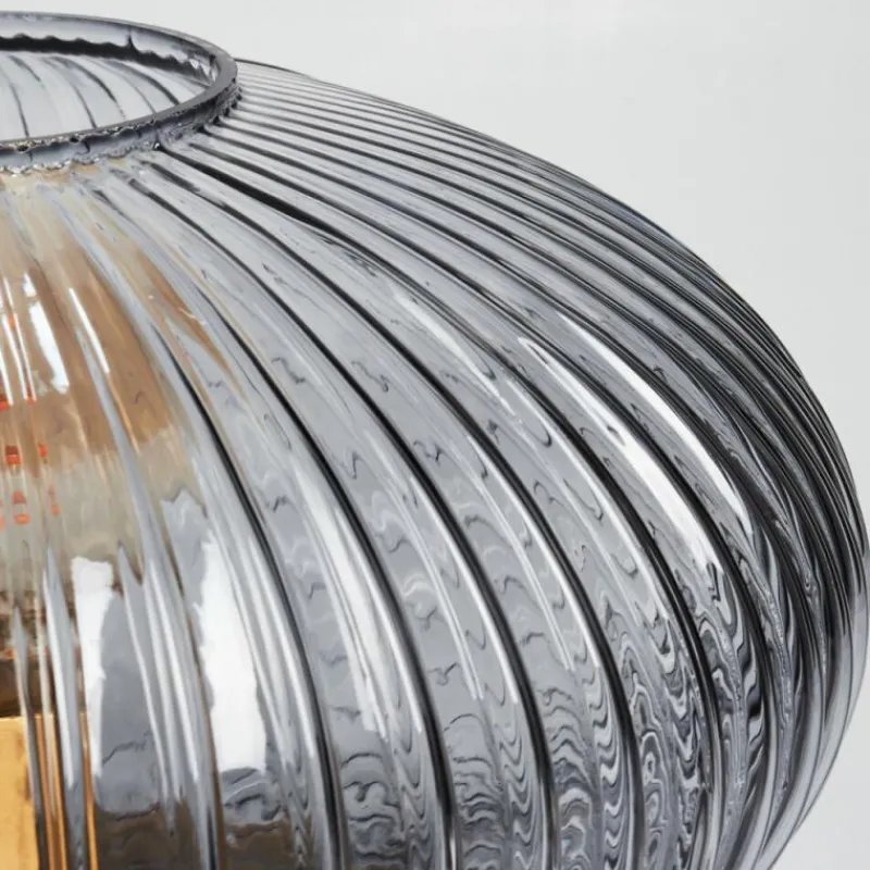 Suspension Verre Fumé-hofstein Lampe de table Goldenville Laiton, 1 lumière