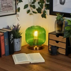 hofstein Lampe de table Goldenville Laiton, 1 lumière