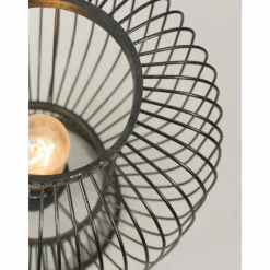 Style Boho-Chic-Good & Mojo Lampe de table CANGO Noir, 1 lumière