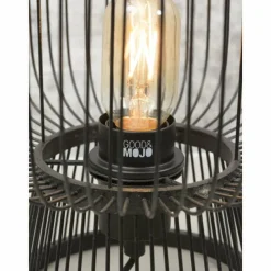 Style Boho-Chic-Good & Mojo Lampe de table CANGO Noir, 1 lumière