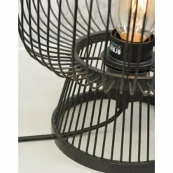 Style Boho-Chic-Good & Mojo Lampe de table CANGO Noir, 1 lumière