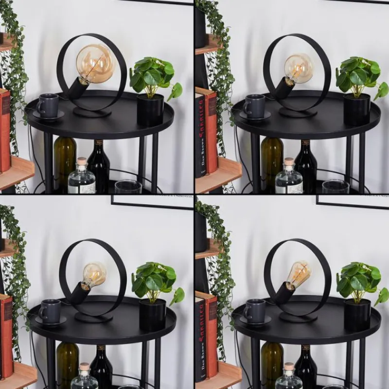 Lampes Industrielles-hofstein Lampe de table Gourguel Noir, 1 lumière