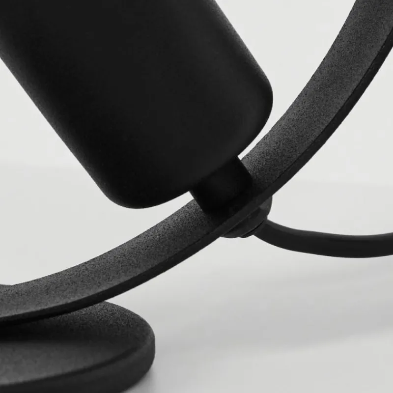 Lampes Industrielles-hofstein Lampe de table Gourguel Noir, 1 lumière