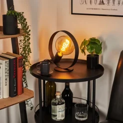 Lampes Industrielles-hofstein Lampe de table Gourguel Noir, 1 lumière