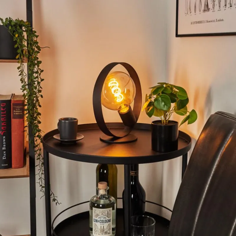Lampes Industrielles-hofstein Lampe de table Gourguel Noir, 1 lumière
