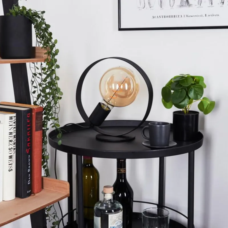 Lampes Industrielles-hofstein Lampe de table Gourguel Noir, 1 lumière