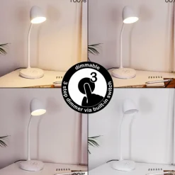 hofstein Lampe de table Grenoble LED Blanc, 1 lumière