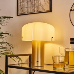 hofstein Lampe de table Guicia Or, Laiton, 1 lumière