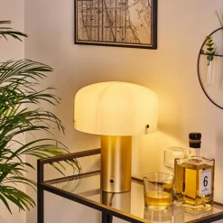 hofstein Lampe de table Guicia Or, Laiton, 1 lumière