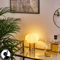 hofstein Lampe de table Guicia Or, Laiton, 1 lumière