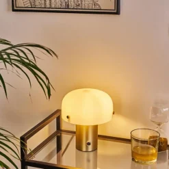 hofstein Lampe de table Guicia Or, Laiton, 1 lumière