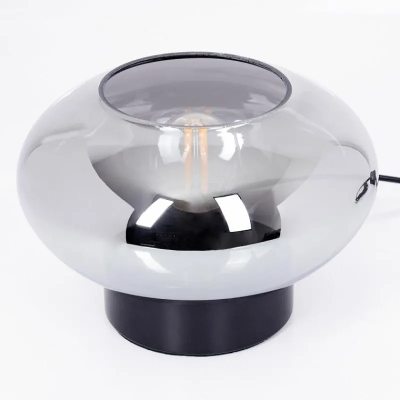 Suspension Verre Fumé-hofstein Lampe de table Haikala Noir, 1 lumière