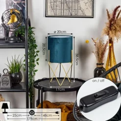 Lampes En Tissu-hofstein Lampe de table Hallata Laiton, 1 lumière