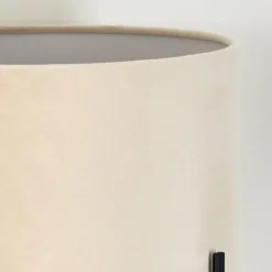 Style Boho-Chic-hofstein Lampe de table Hallata Noir, 1 lumière