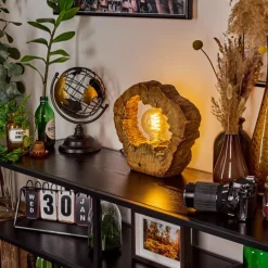 Luminaires Scandinaves-hofstein Lampe de table Hasteboda Brun, Couleur bois, 1 lumière