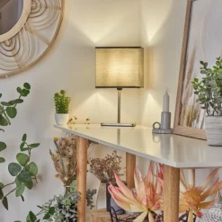 Lampes En Tissu-hofstein Lampe de table Heinikka Nickel mat, 1 lumière