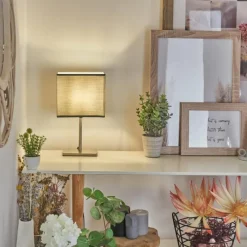 Lampes En Tissu-hofstein Lampe de table Heinikka Nickel mat, 1 lumière