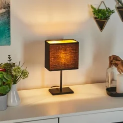 Lampes En Tissu-hofstein Lampe de table Heinikka Noir, 1 lumière