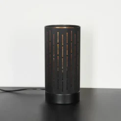 Lampes En Tissu-hofstein Lampe de table Hobart Noir, 1 lumière