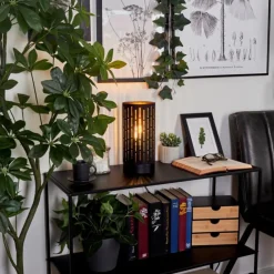 Lampes En Tissu-hofstein Lampe de table Hobart Noir, 1 lumière